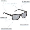 Cressi Rio Sports Sunglasses - Matt Black/Orange Lens, Uni