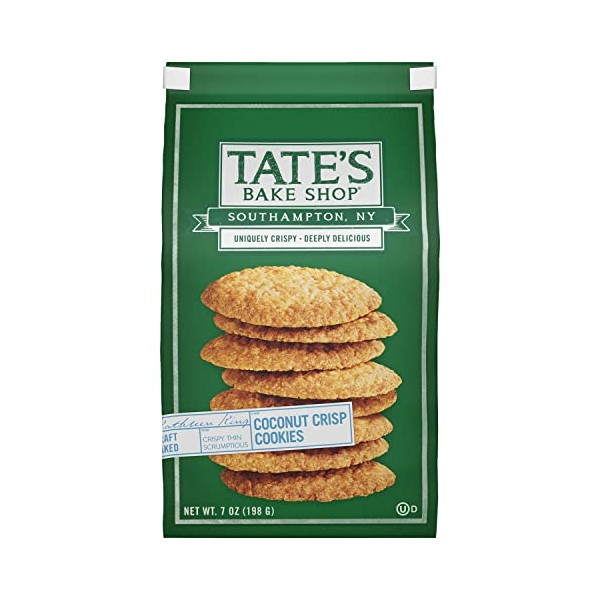 Tate's Bake Shop Coconut Crisp Cookies, 7 OZ