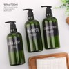 Segbeauty 16.9 oz Shampoo Dispenser, Pack of 3 Green Shampoo