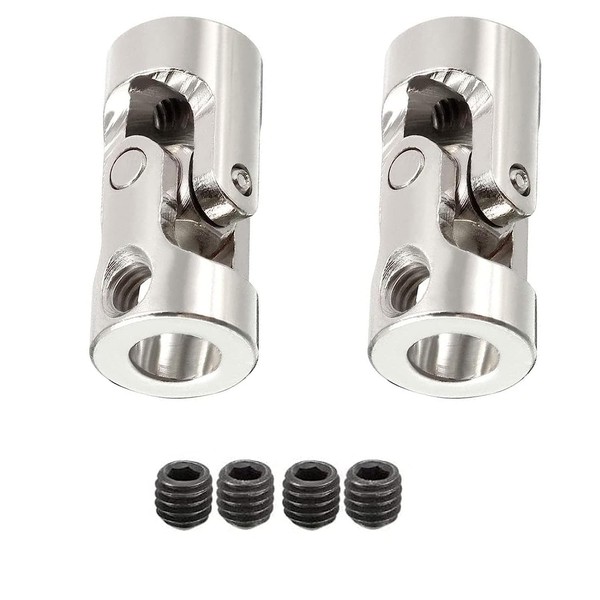 TOP-VIGOR Rotatable Universal Joint Shaft Coupling 6mm to 6mm Inner