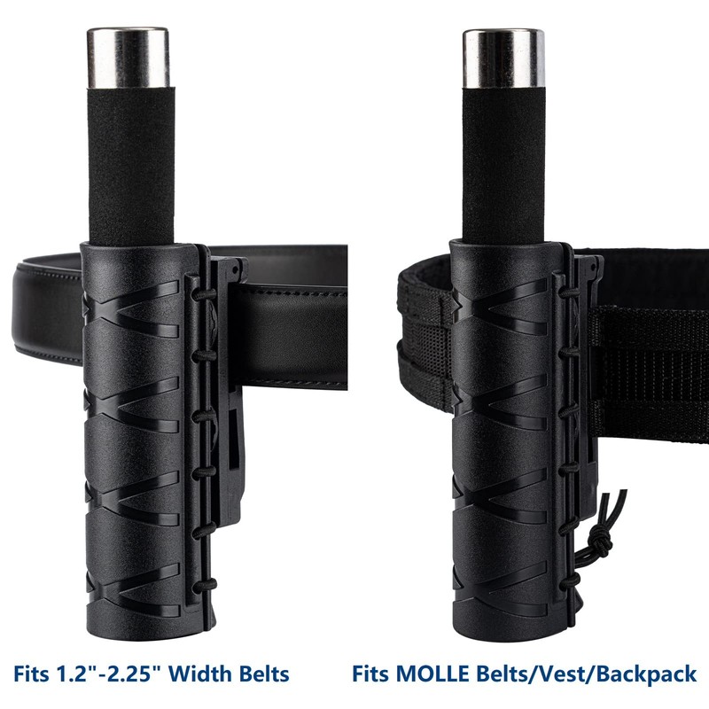 Dotacty Baton Holder w/ 360 Degree Rotating Duty Belt/MOLLE Vest
