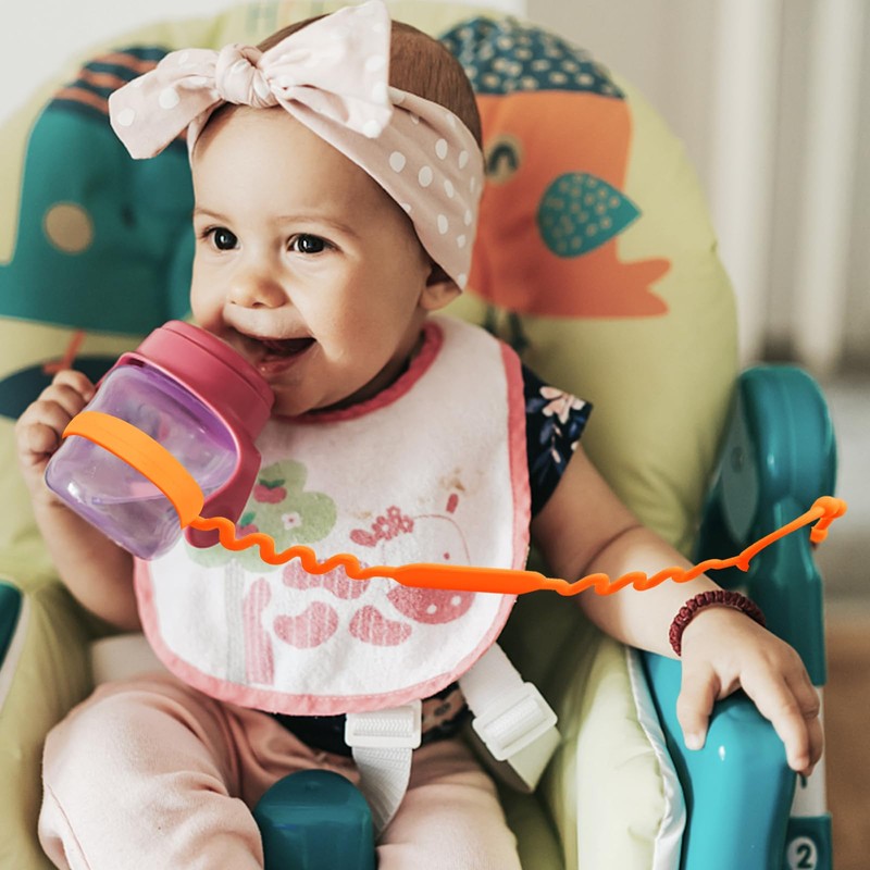 Toy Straps for Baby, Silicone Toy Straps for Stroller, Toy