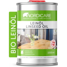 Nordicare Nordicare Lein?l [1L] fr Holz zum Holzschutz I Lein?l Firnis Holz?l fr Innen I Lein?l fr M?bel Holz ?l, Leinen?l Holz