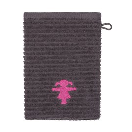 AMPELMANN Masseuse Möve Wash Towel Graphite 15 x 20 cm 100% Cotton Terry Cloth with Traffic Light Woman