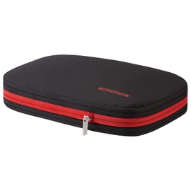 Bee Nesting 2 Sided Compression Packing Cubes 9L for Backpacking Suitcase, Slim Carry On Travel Accessories, Waterproof Expandable Storage Bags, Black