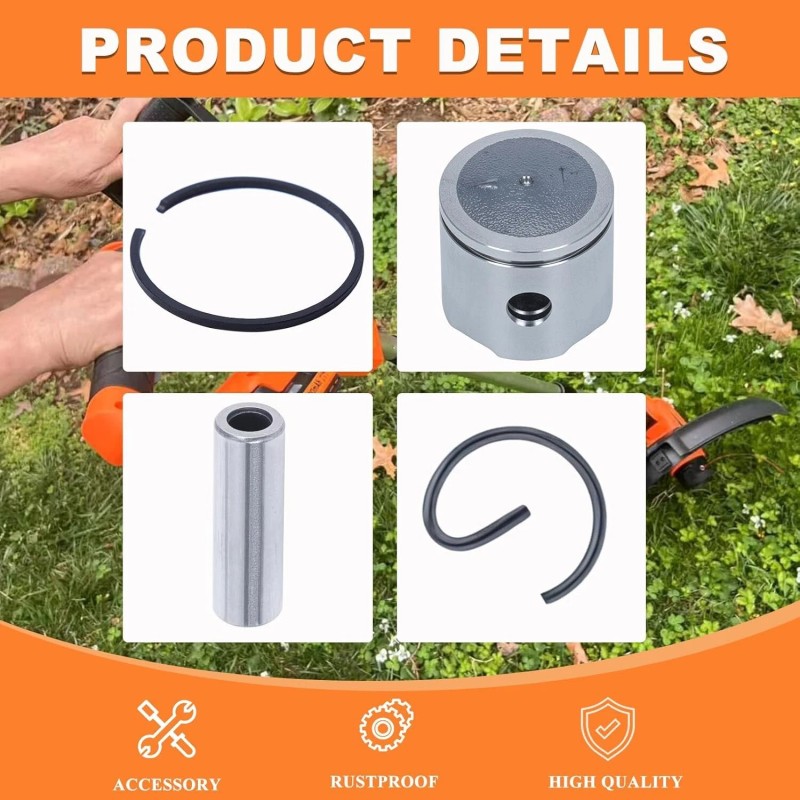 Haishine Piston Rings Kit for Echo SRM-225 SRM210 SRM211 GT200