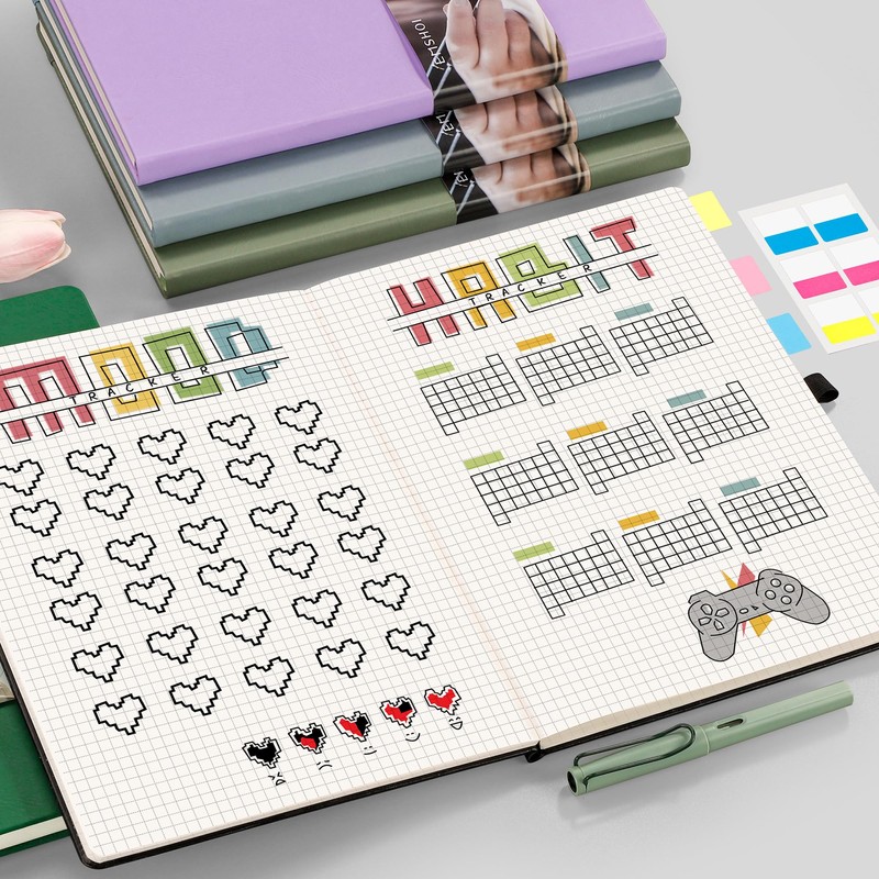 EMSHOI Graph Paper Notebook 8.5 x 11, 192 Pages Hardcover