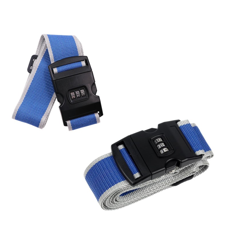AUSYIWI Suitcase Strap, Suitcase Strap with Combination Lock, Secure Attachment