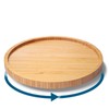 VERTORGAN Lazy Susan Organizer for Kitchen,Bamboo Turntable for Cabinet,Pantry,Vanity,Small（Natural）