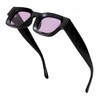 Teumire Retro Rectangle Polarized Sunglasses for Small Face Women Men