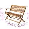 Casafoyer Garden Bench 47.2" Solid Acacia Wood