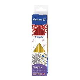Pelikan LÁPIZ DE ESCUELA DUPLY GRAFITO/ROJO C/10 PIEZAS