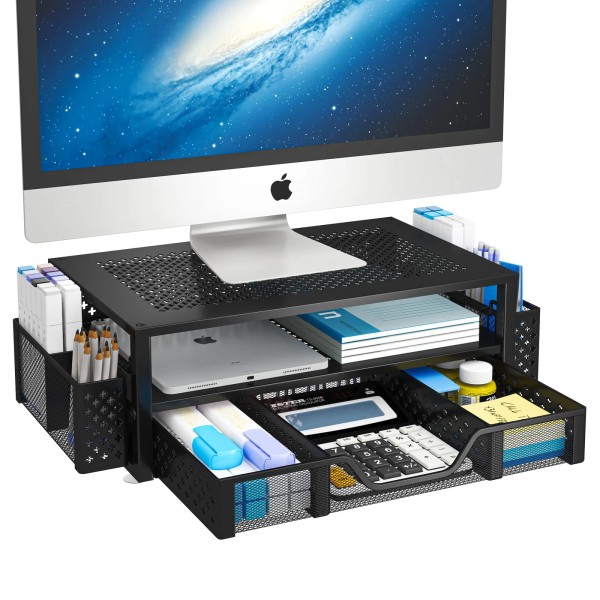 Simple Trending 2 Tier Metal Monitor Stand Monitor riser and