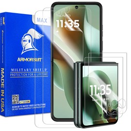 ArmorSuit 2+2 Pack Screen Protector for Motorola Razr Ultra (2025) / Razr+ Plus (2025/2024) Max Coverage MilitaryShield HD Clear Film - Made in USA