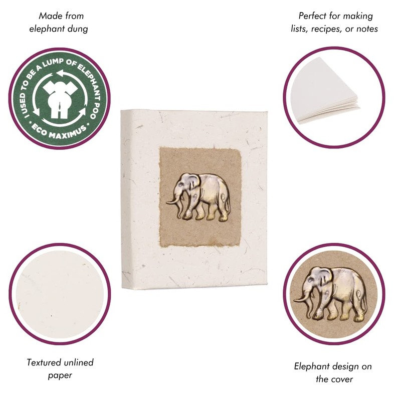 Elephant Dung Notebook | Handmade, Fair Trade & Eco Friendly