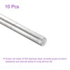 DMiotech 10pcs M5x120mm Full Thread Rod 304 Stainless Steel Right