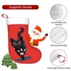 EHXEYC Black Cat Christmas Stockings Ornaments Candy Bags for Family