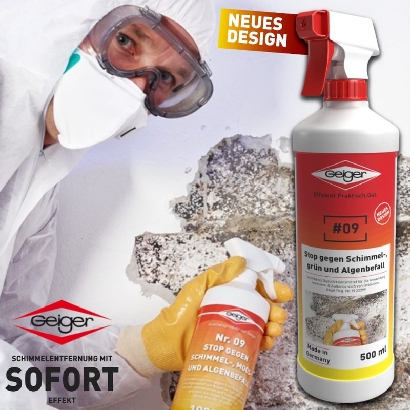 Geiger Chemie Nr. 09 Stop gegen Schimmel 500 ml Flasche
