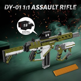 Mould King 14032 Building Block Gun for Adults, 1:1 Scale Tactical Assault Rifle Building Sets, STEM Construction Toy for Boys 14+, Military Model Lovers & Collectors (2848 Piece)