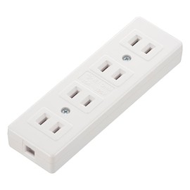 Ohm Electric 06-5389 Power Strip 4 Outlet Table Tap, White, HS-HLTT4/W