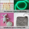 5 Rolls Glow in The Dark Yarn Upgraded Glowing Knitting