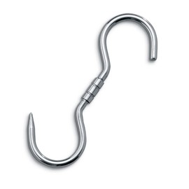 AUSONIA - 58350 Stainless Steel Reinforced S-Shaped Meat Butcher turnable Hook for Hanging 27x12 cm
