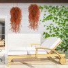 RECUTMS Artificial Hanging Plants 4 Pcs Fake Ferns Artificial Plants