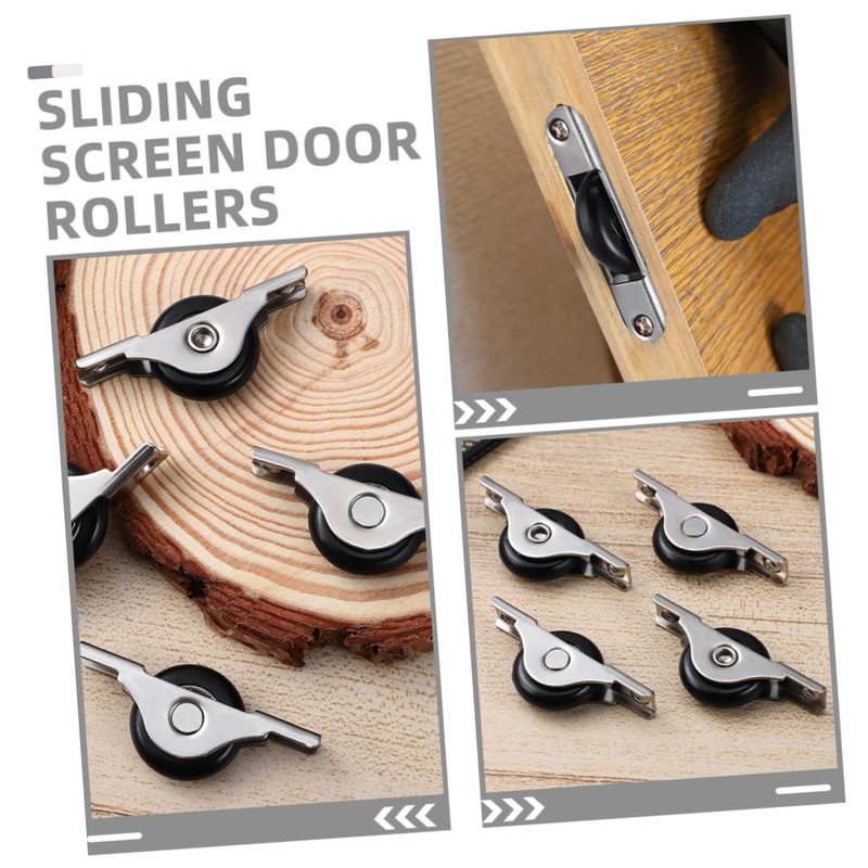 Operitacx 6pcs Silent Nylon Sliding Door Rollers Door Roller Sliding