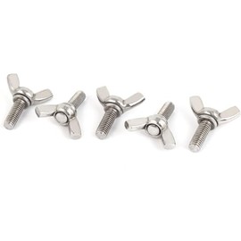 Minetom M6-8mm (12 Pack) Wing Screws Bolts, Thumb Screws Bolts, 304 Stainless Steel 18/8, Hand Twist Tighten Ear Butterfly Screws, Metal Arch Backdrop Stand Available