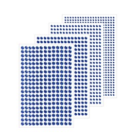 4 Sheets Self Adhesive Pearl Stickers, Self 4 Sizes Bling Rhinestone Sticker, Rhinestone Stickers,Flat Back Pearls Sticker for DIY Crafts Craft Card Decorations Nail Art Beauty Makeup (Blue)