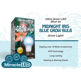 Miracle LED Craft LED Midnight Iris Blue Spectrum Multi-Plant Grow Light Bulb Replacing 150W (36-Pack)