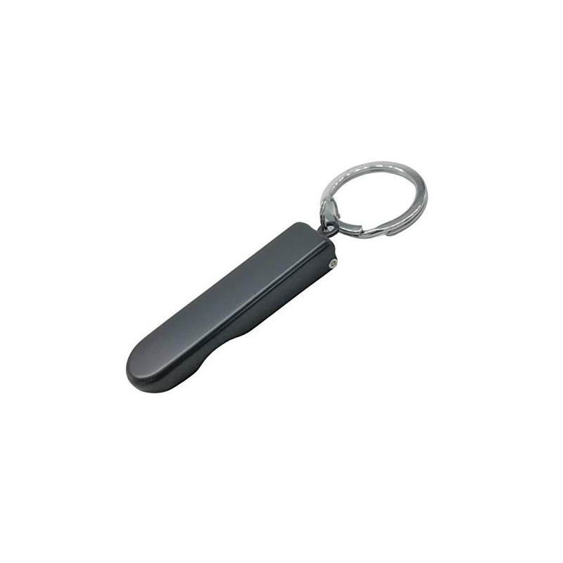 NEONS Nail Clipper Small Ring Small Foldable Nail Clipper (Black)