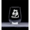 Shetland Sheepdog themed, dog stemless wine glass, 17 oz.