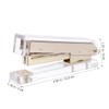 Operitacx Elegant Gold Desk Stapler Acrylic Office Stapler School Desk