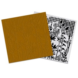 3-D Textured Impressions Embossing Folder, Nature Design Plastic Template for DIY Card Making Scrapbooking Paper Crafts, 5.90" x 5.90"