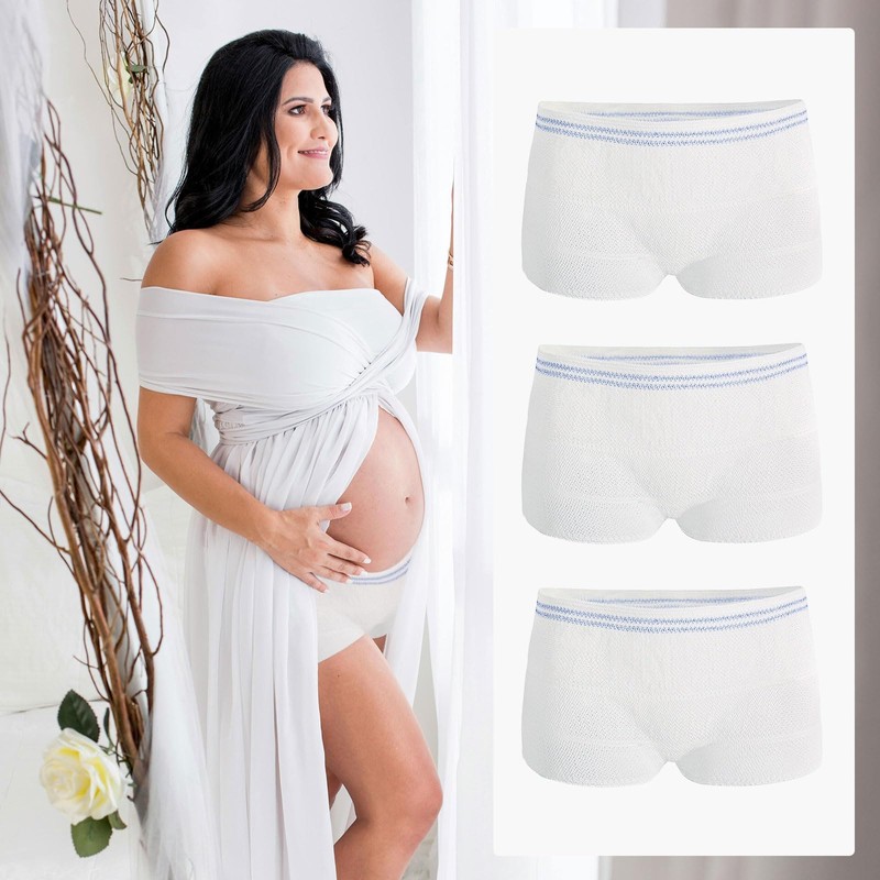 FUIPVGI 7 Pack Fix Reusable Net Pants, Incontinence Net Knickers,