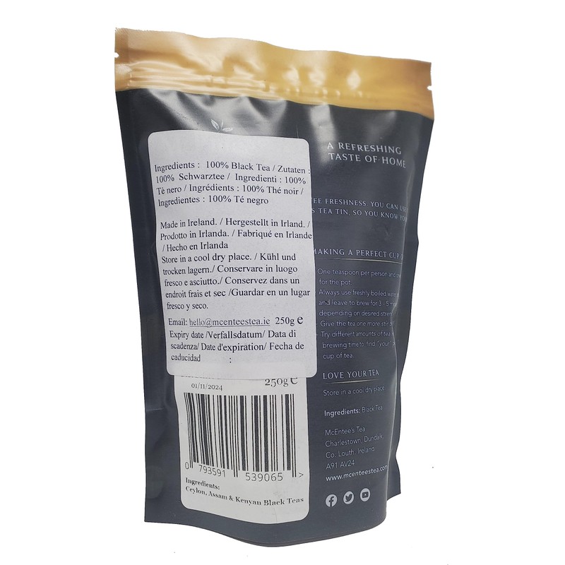 McEntee's Irish Afternoon Loose Tea - 250g Refill Bag –