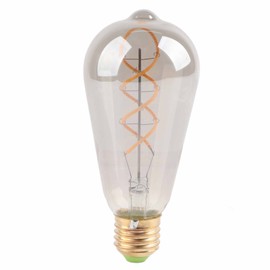 ST64 Light Bulb Vintage Dimmable 360lm Warm Light LED Filament Bulb for Home Bedroom Office 220V