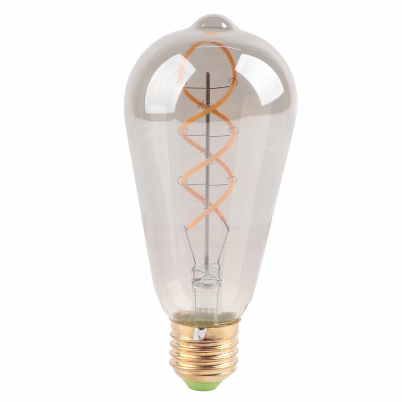 ST64 Light Bulb Vintage Dimmable 360lm Warm Light LED Filament