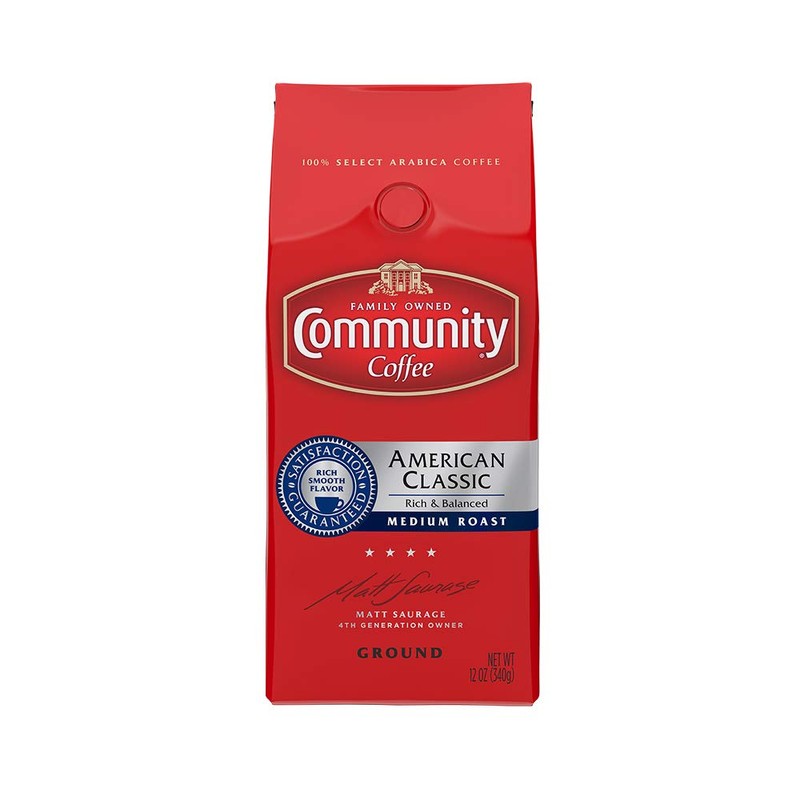 Community Coffee American Classic Ground Coffee Medium Roast, 12 Ounce