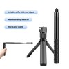 Bullet Time Handle Tripod with Invisible Selfie Stick, 47.2" Extended