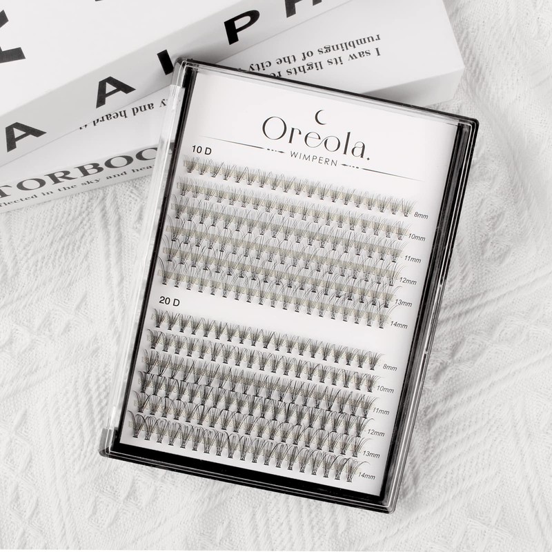 Oreola Cluster Lashes Extensions 10D 20D Individual Eyelashes 0.1D Curl