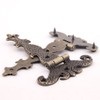 Lxoraziy 4 Pieces Antique Hinges Gate Hinge Zinc Alloy Furniture