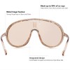 GFUIARA Trendy Oversized Sunglasses for Women Men Fashion Shield Aviator