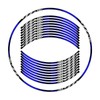Awonderful Motorcycle Reflective Wheel Stripes kit, Vinyl Wheel Rim Stickers