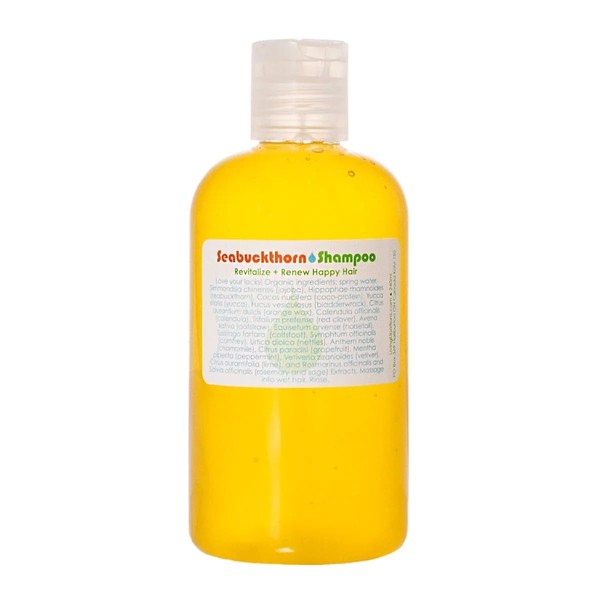 Living Libations - Organic/Wildcrafted Seabuckthorn Shampoo (8 oz/240 ml)