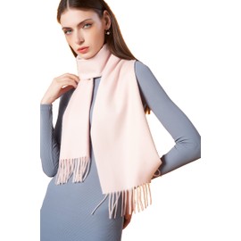 SEECOSY 100% Pure Cashmere Solid Colour Scarf- Classic Plain Warm Soft Scarf, Gift For Women And Men