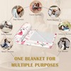 Flamingos Blanket,Pink Soft Lightweight Throw Blanket for Sofa Couch Bed