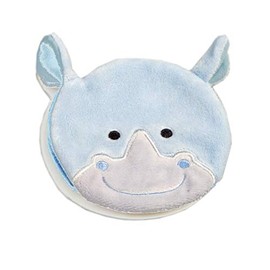 Ouchies Reusable Bye-Bye Booboo Plush Ice Pack, Cold Pack (Rhino)