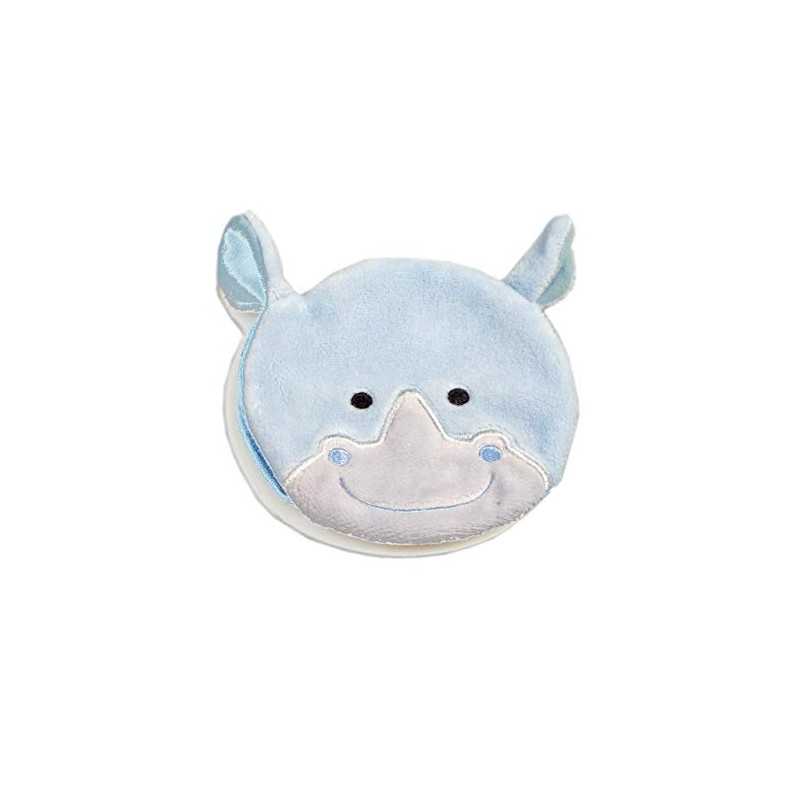 Ouchies Reusable Bye-Bye Booboo Plush Ice Pack, Cold Pack (Rhino)
